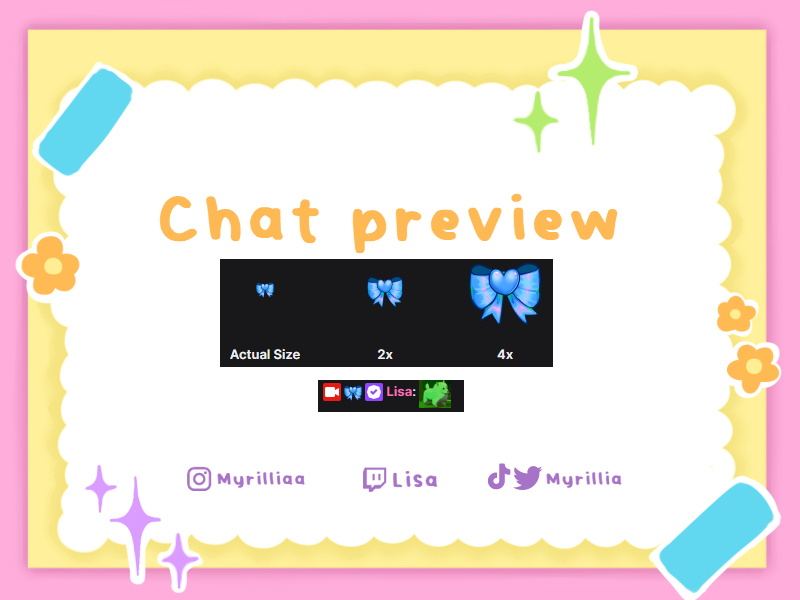 Twitch/ Discord/ YouTube: Heart Bow Badges