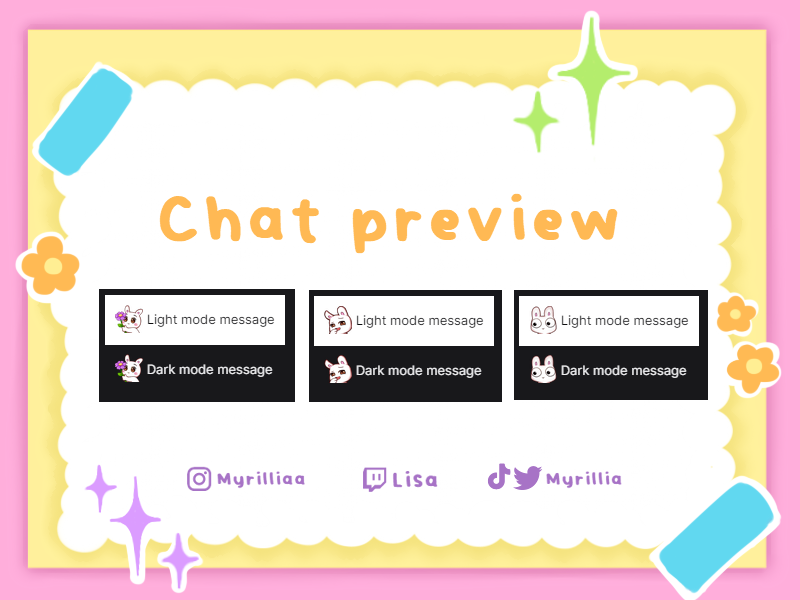 Twitch/ Discord/ YouTube Bunny Emotes