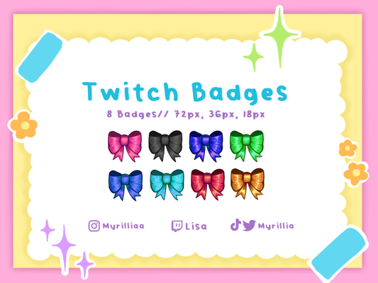 Twitch/ Discord/ YouTube Badges: Bows